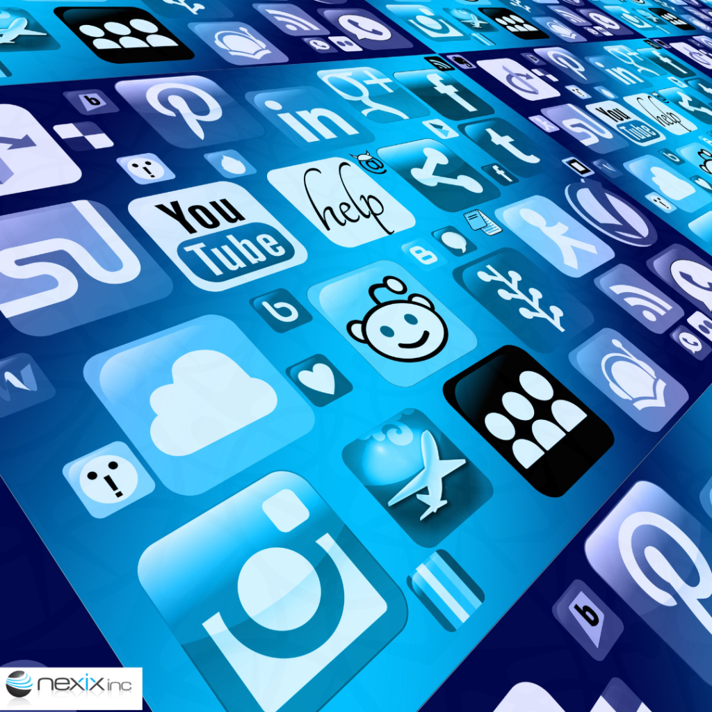 Multiple mobile apps logos